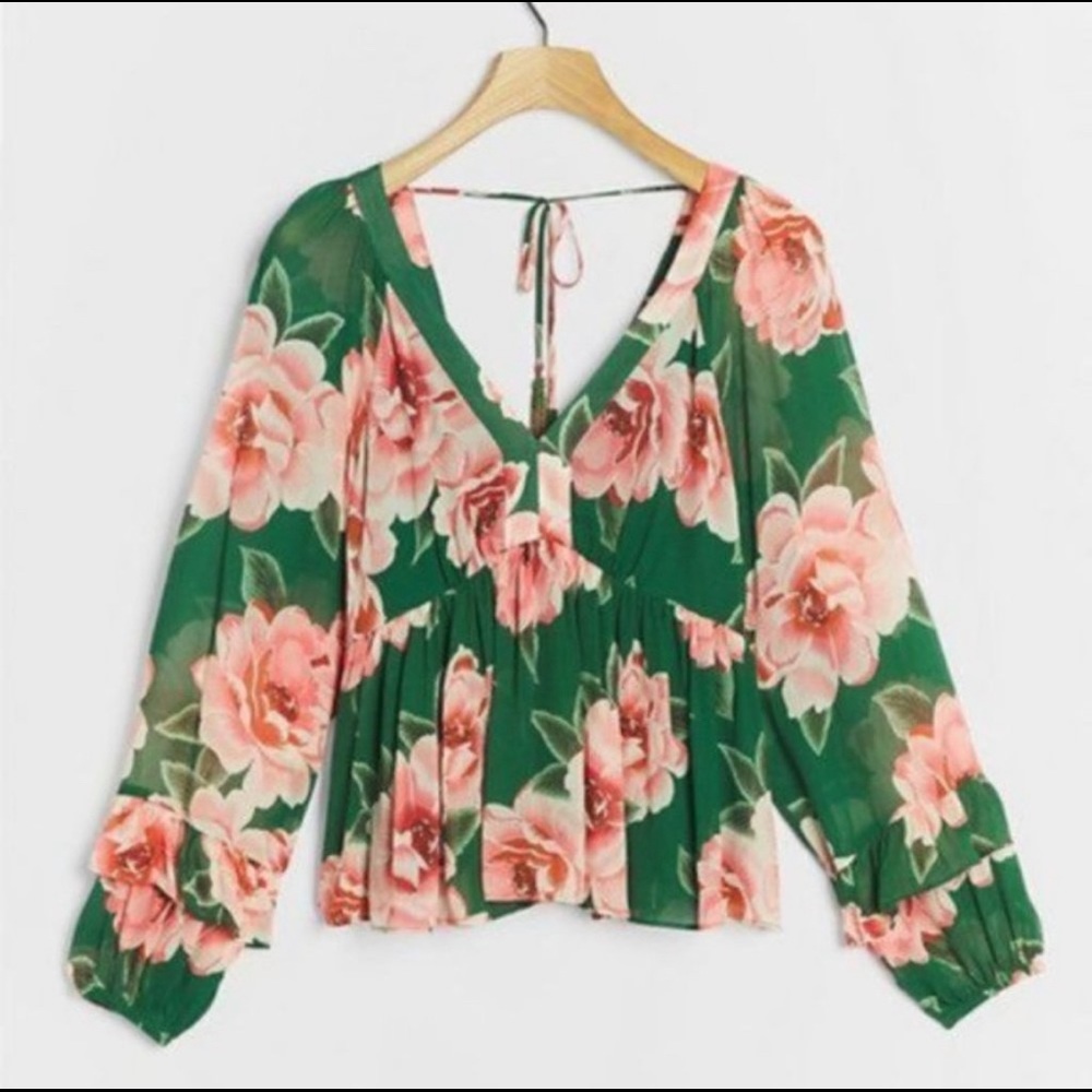NWT ANTHROPOLOGIE FARM RIO RAYNA BLOUSE
